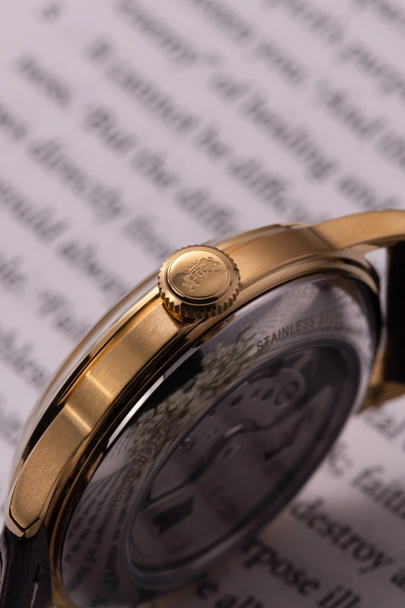 Orient Bambino V7 Automático Branco e Dourado Couro