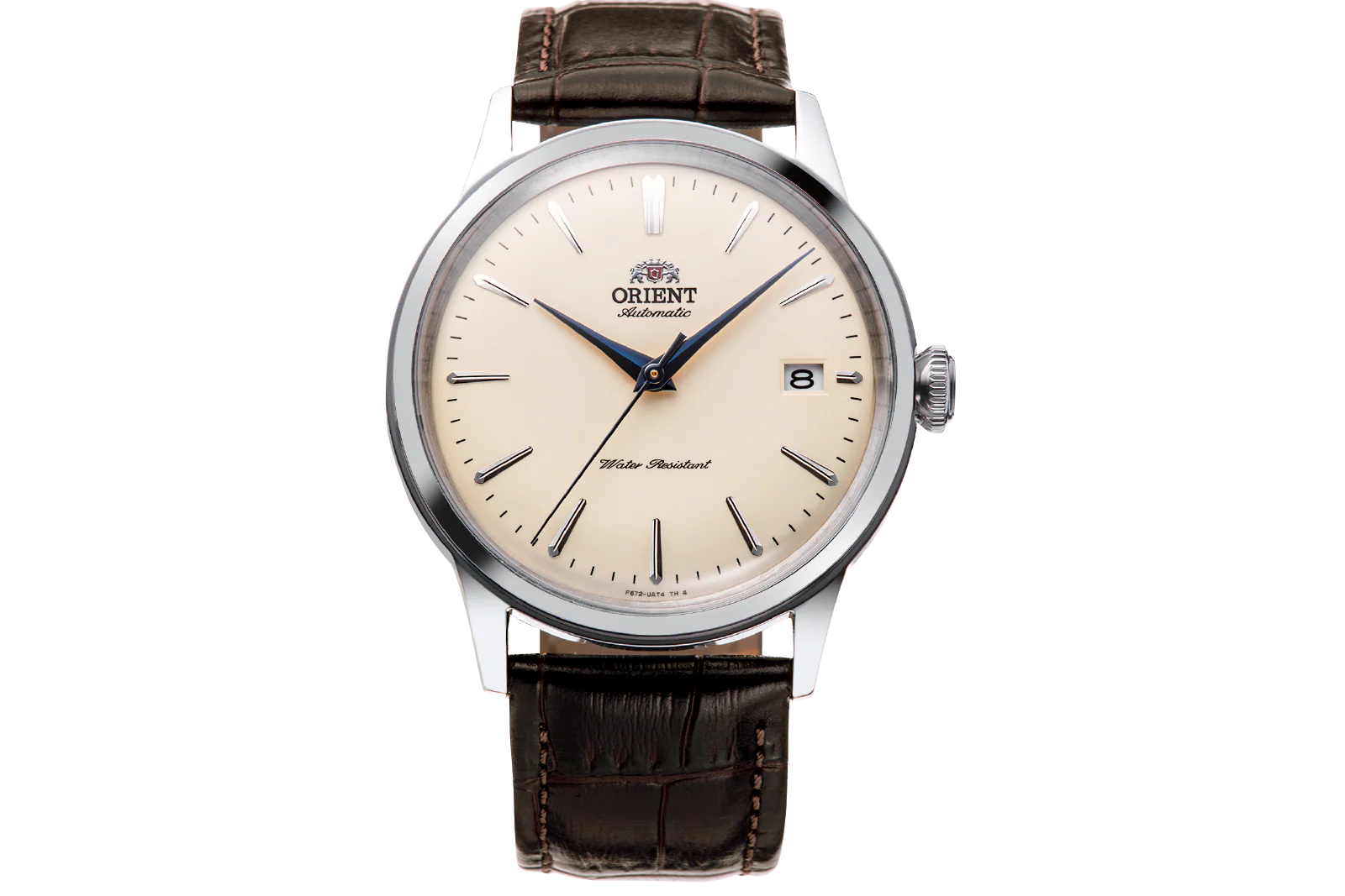 Orient Bambino V7 Automático Bege Couro