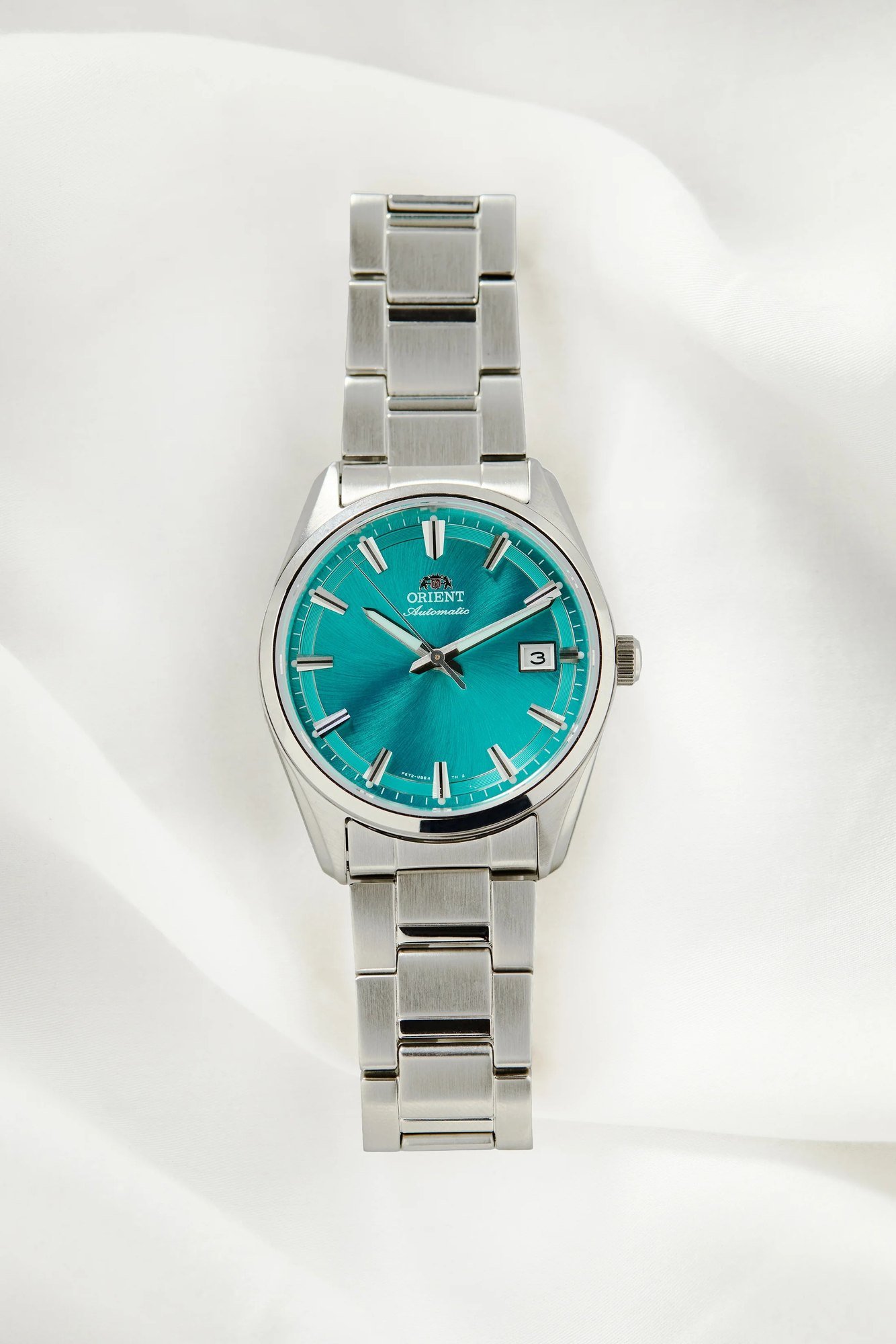 Orient Stretto Date Automático Azul Turquesa