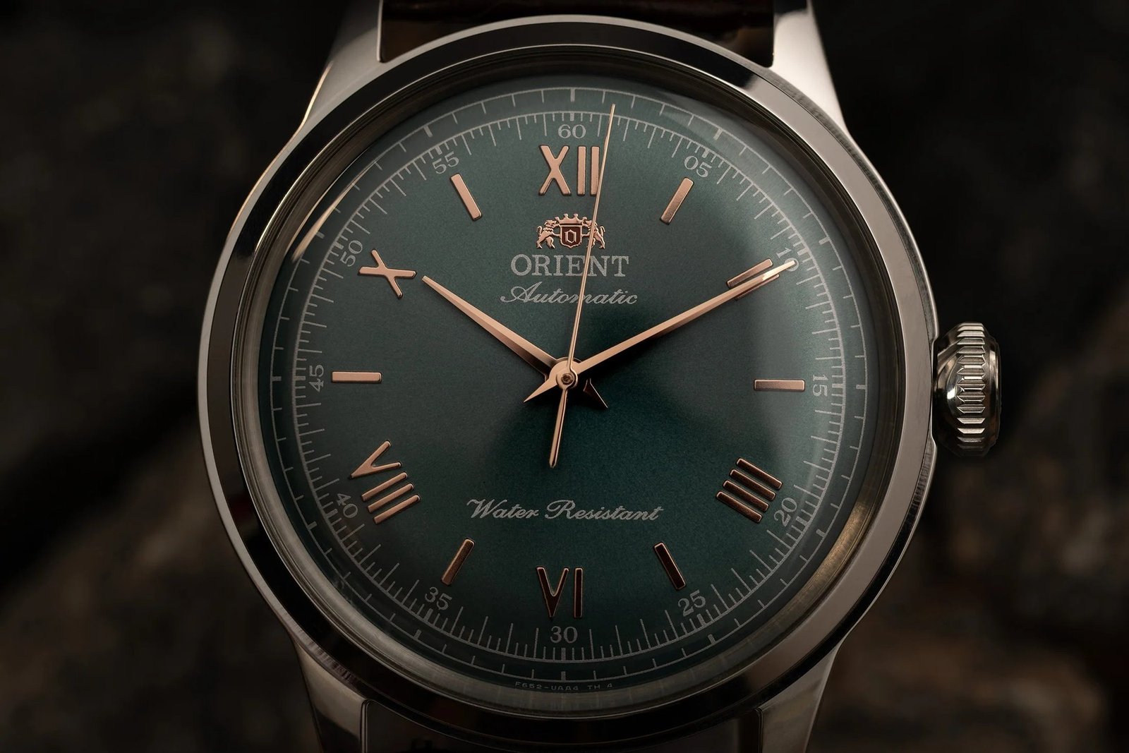 Orient Bambino V2 Automático Verde Couro