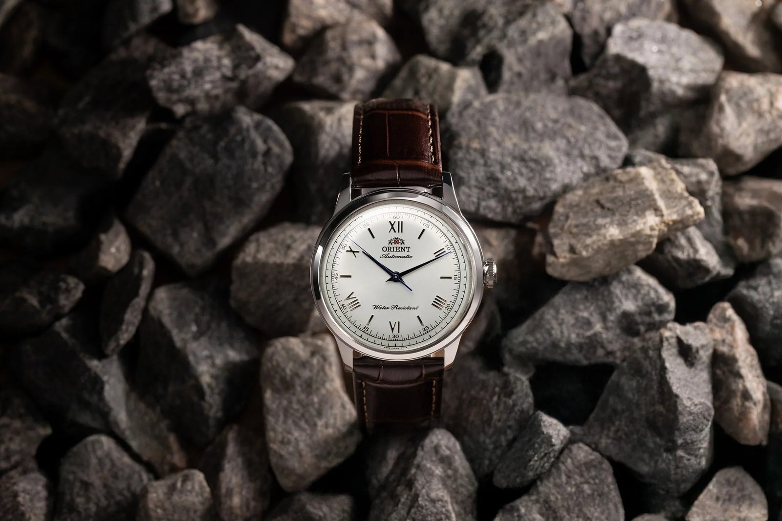 Orient Bambino No Date Automático Branco Couro