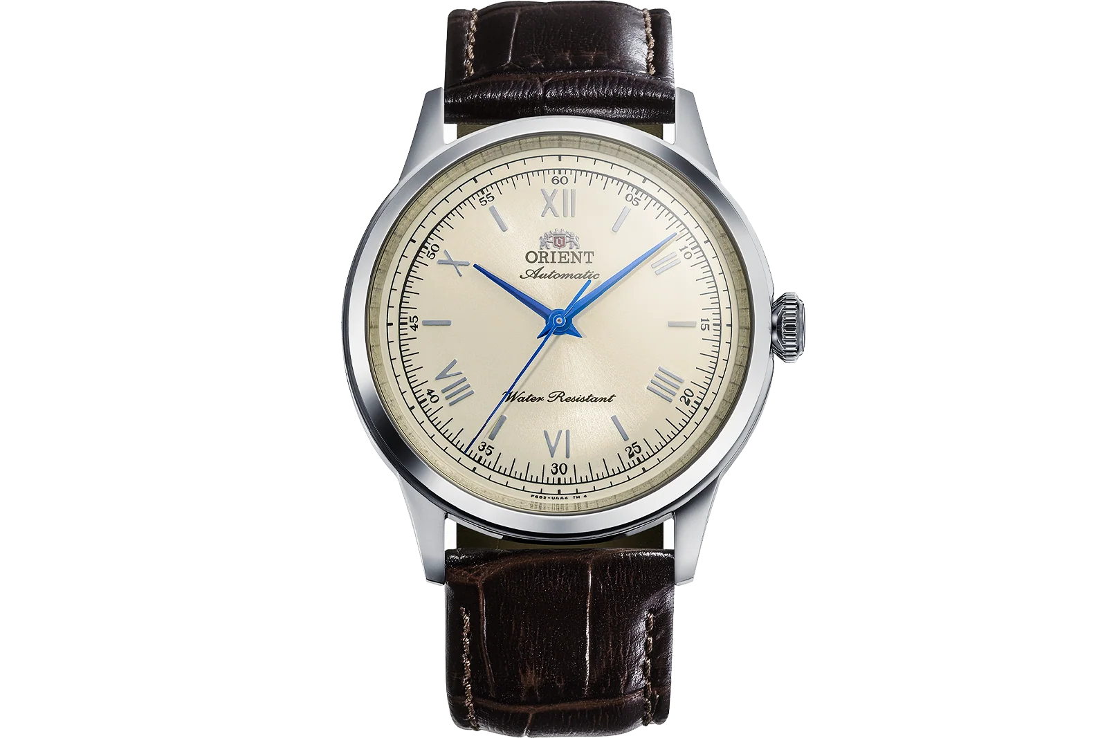 Orient Bambino No Date Automático Bege Couro