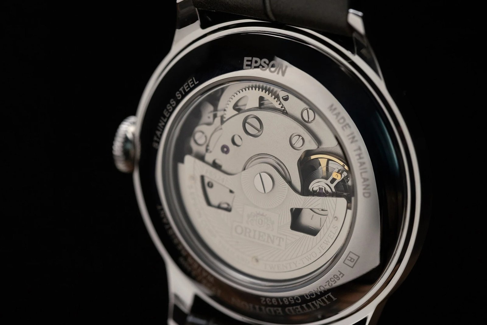 Orient Bambino No Date Automático Bege Couro