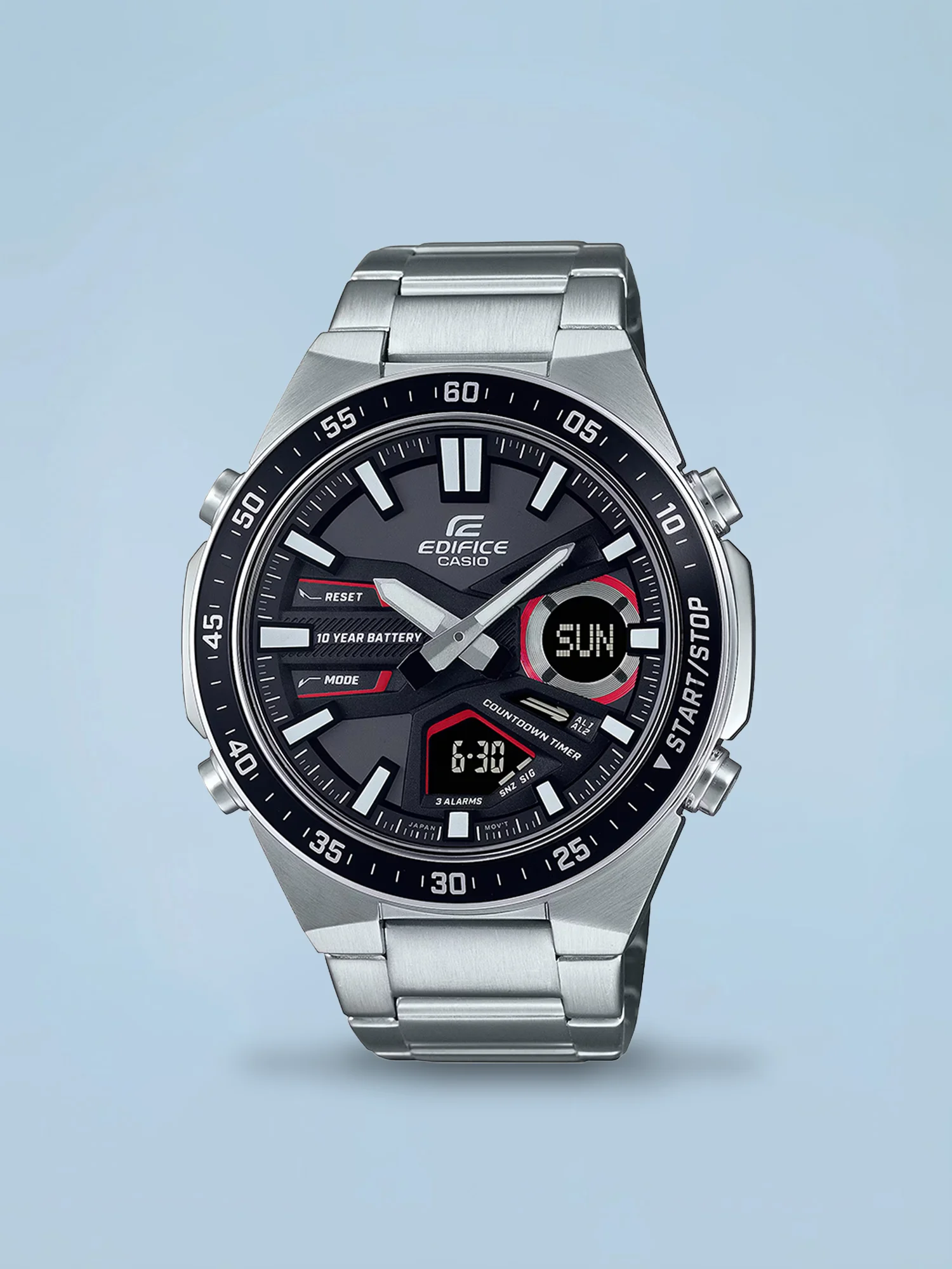 Casio Edifice Anadigi EFV-C110D-1A4V Preto