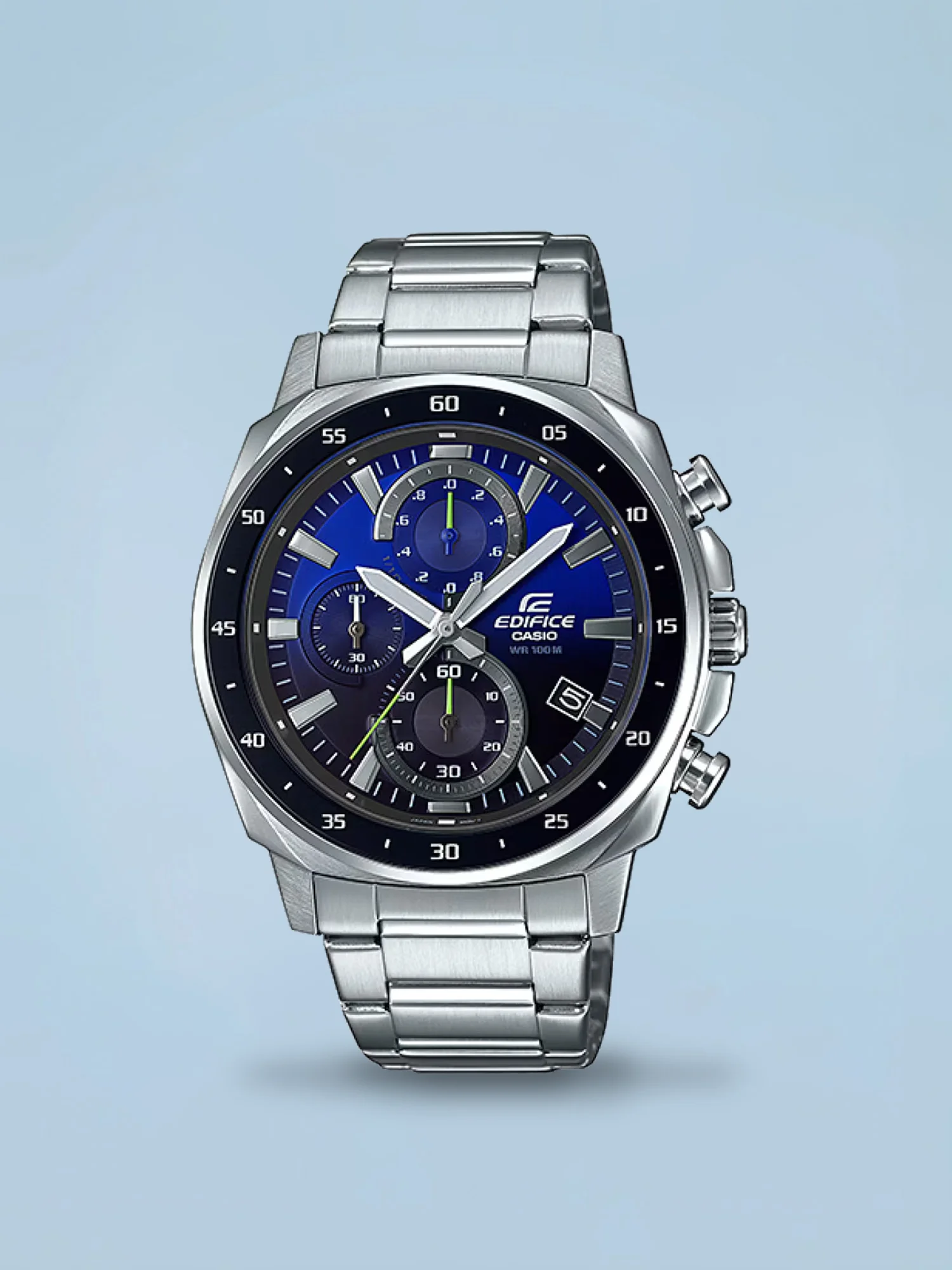 Casio Edifice Cronógrafo EFV-600D-2AV Azul e Preto
