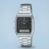 Casio Vintage Anadigi AQ-230A-1DMQ Preto