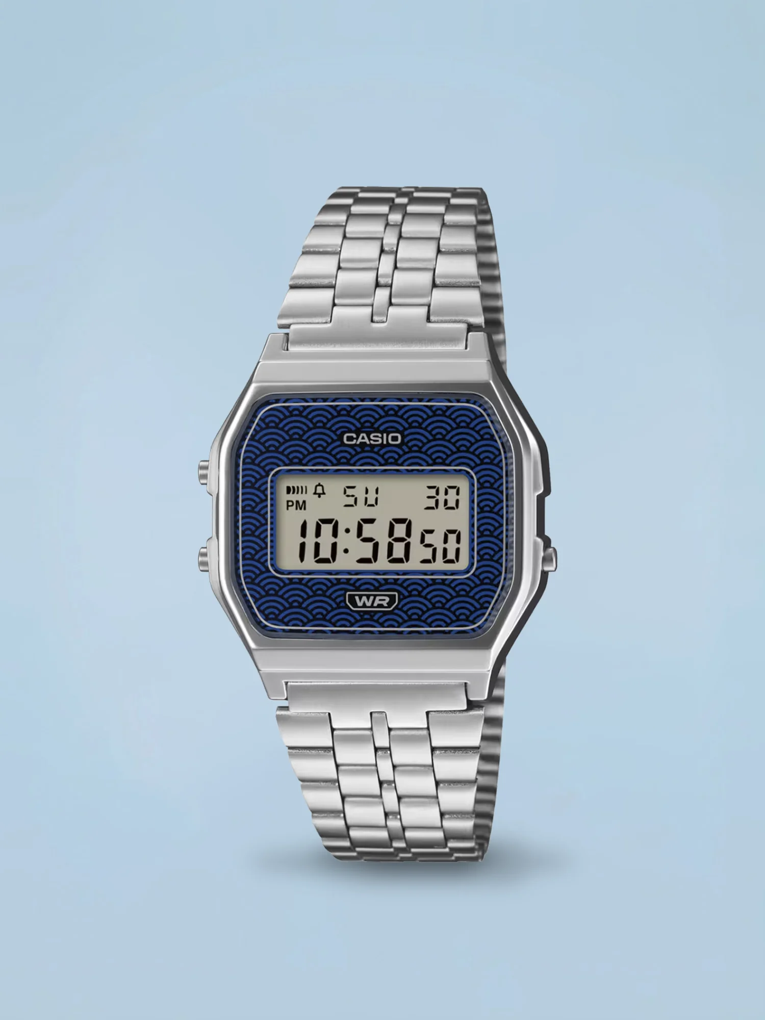 Casio Vintage Seigaiha A159WEVJ-2 Azul Edição Especial