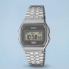 Casio Vintage Seigaiha A159WEVJ-7 Prata Edição Especial