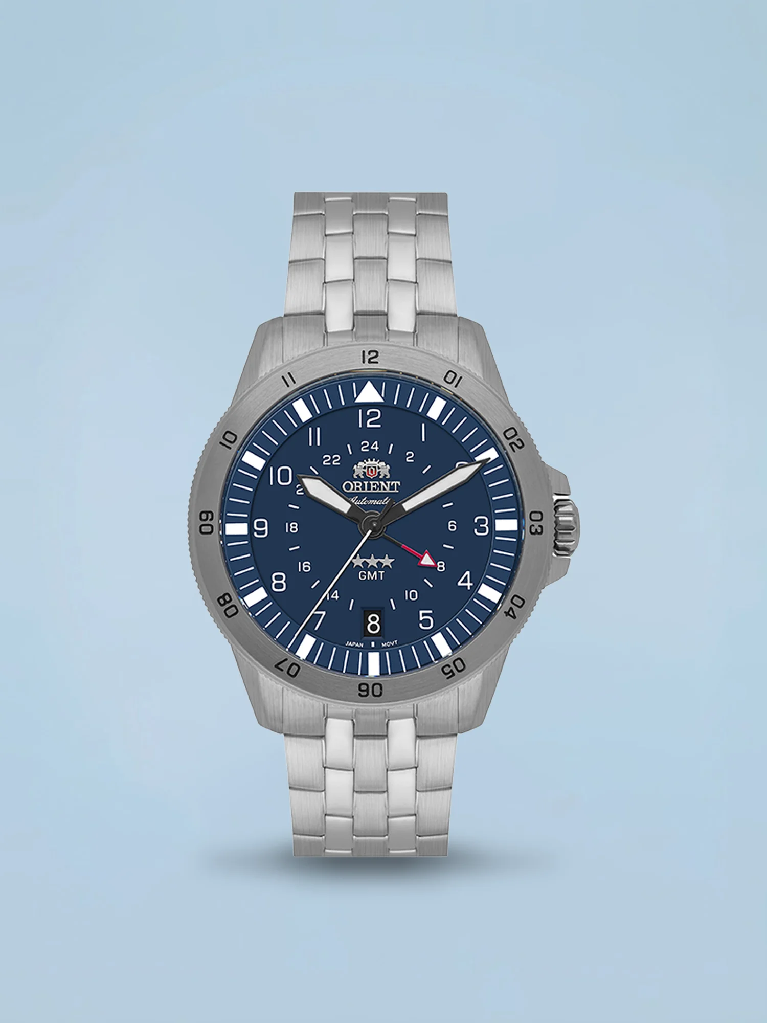 Orient 3 Estrelas Sport Air Automático GMT Azul