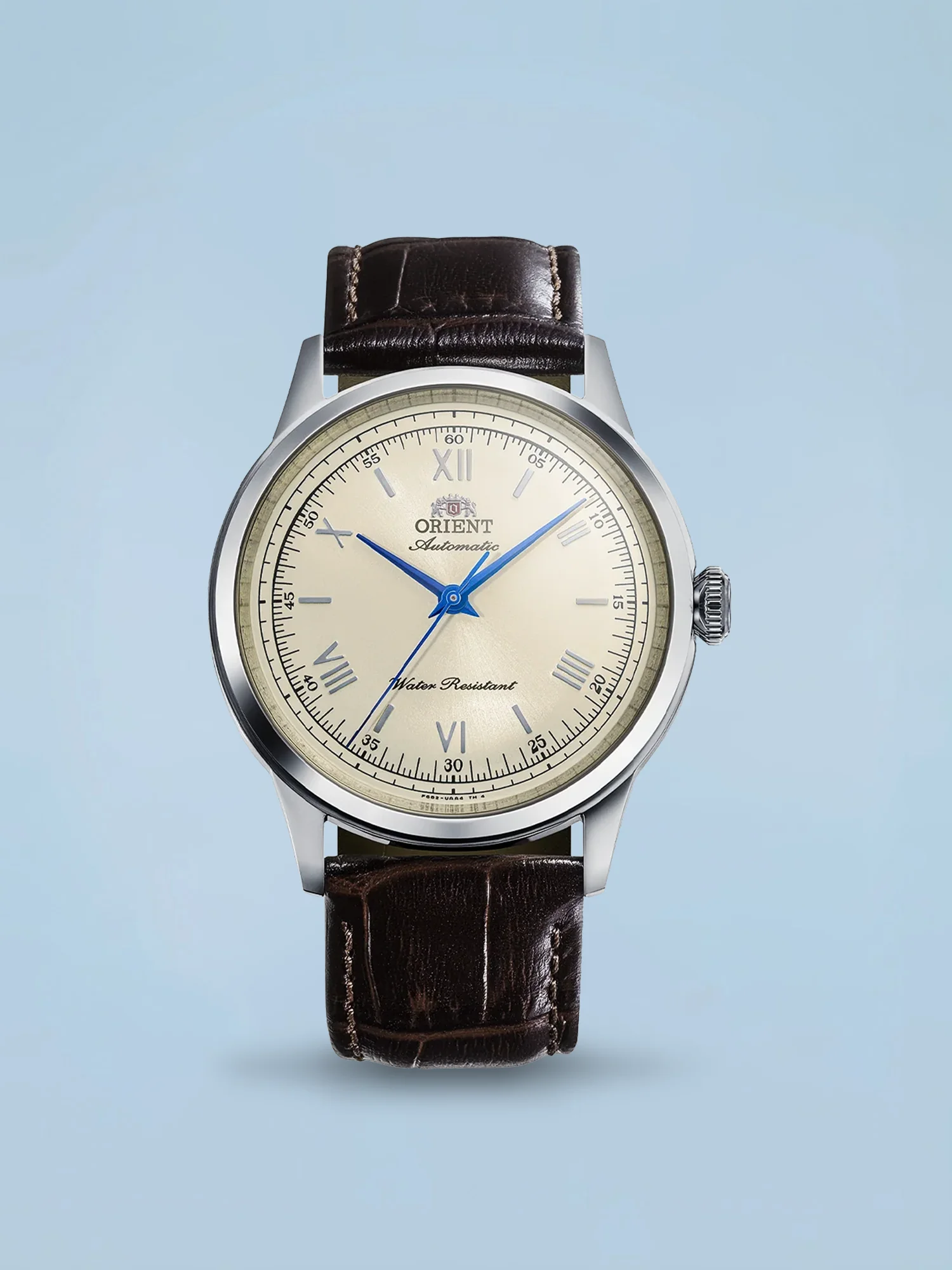 Orient Bambino No Date Automático Bege Couro