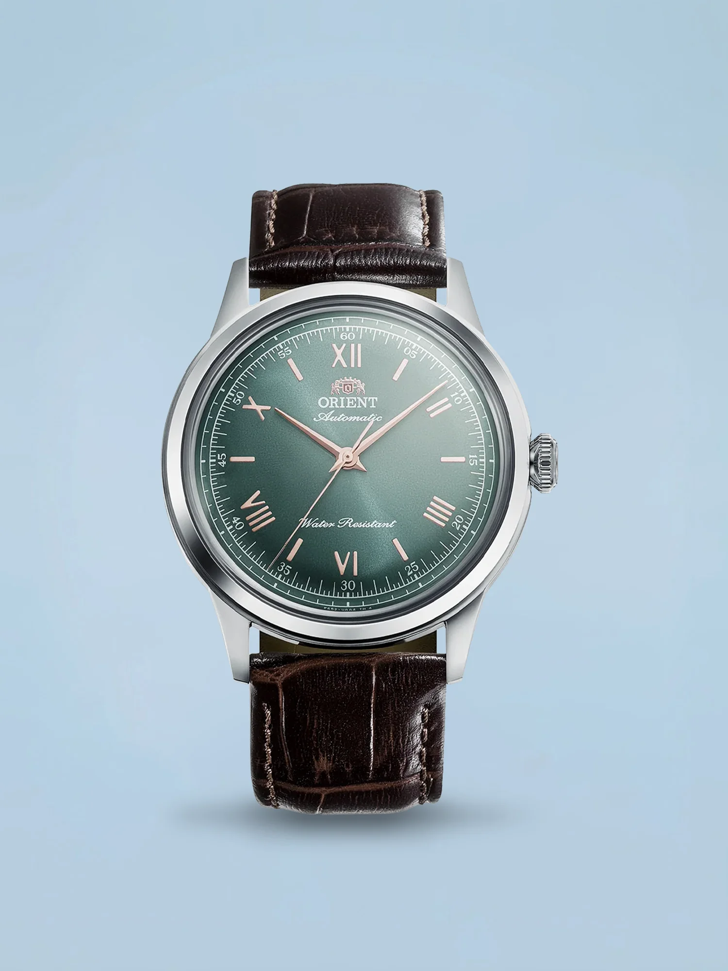 Orient Bambino V2 Automático Verde Couro