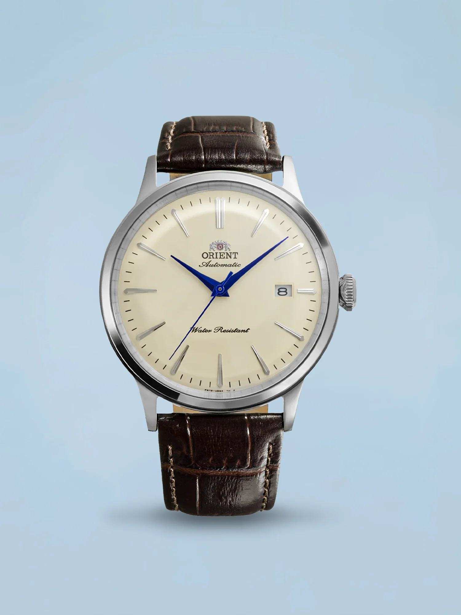 Orient Bambino V7 Automático Bege Couro