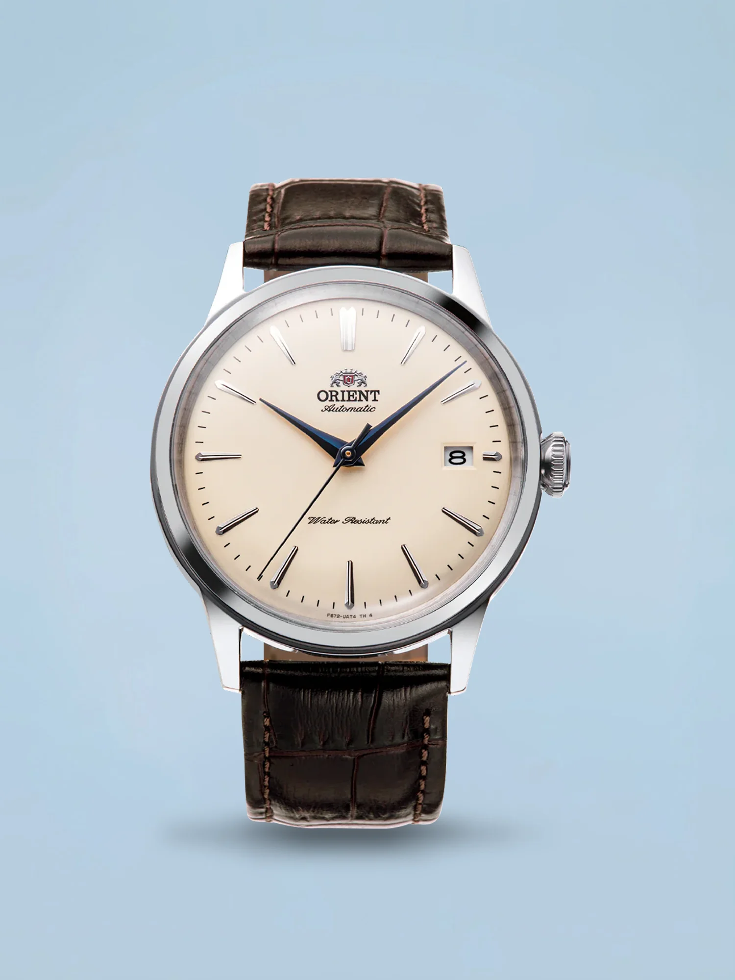 Orient Bambino V7 Automático Bege Couro
