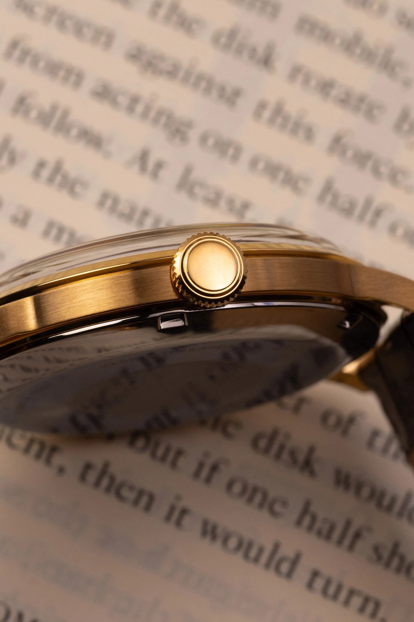 Orient Bambino V2 Automático Branco e Dourado Couro