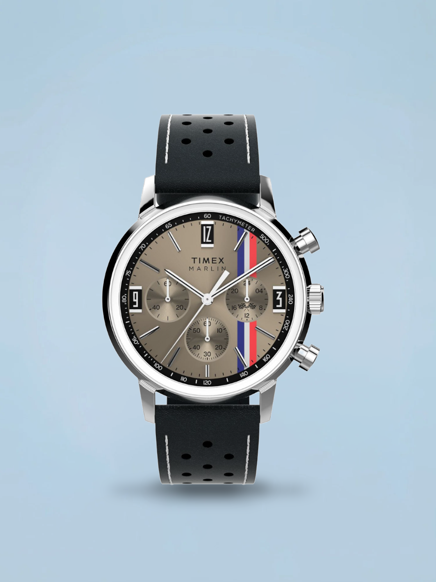 Timex Marlin Cronógrafo Taquímetro Champanhe