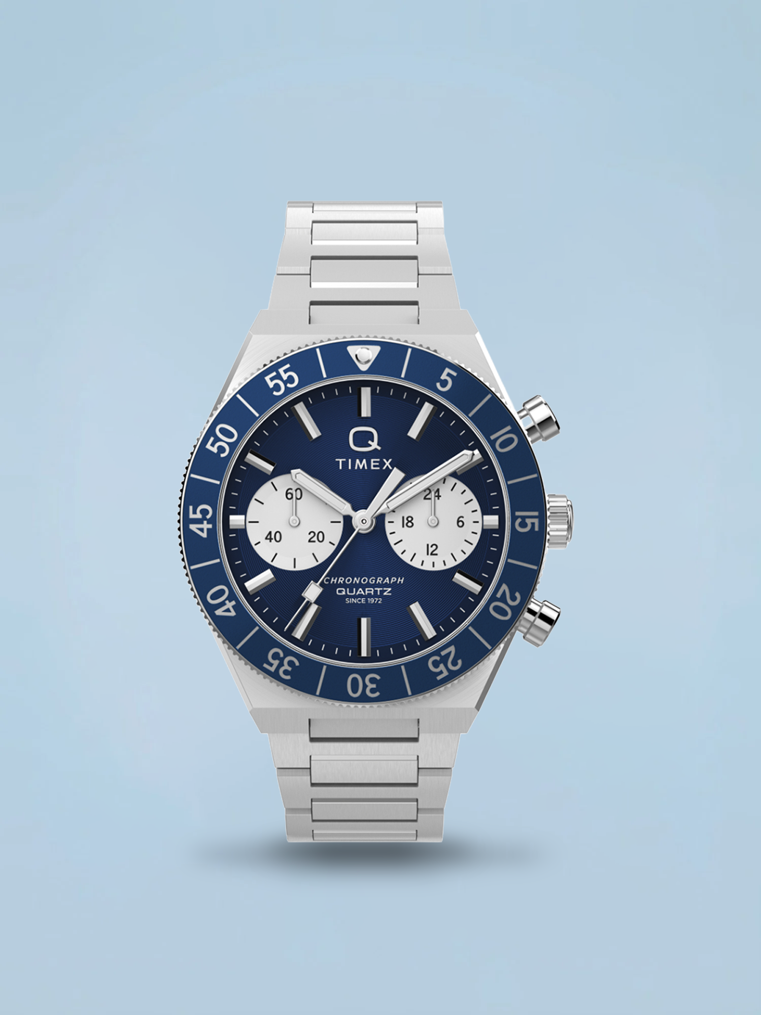 Timex Q Continental Cronógrafo Azul