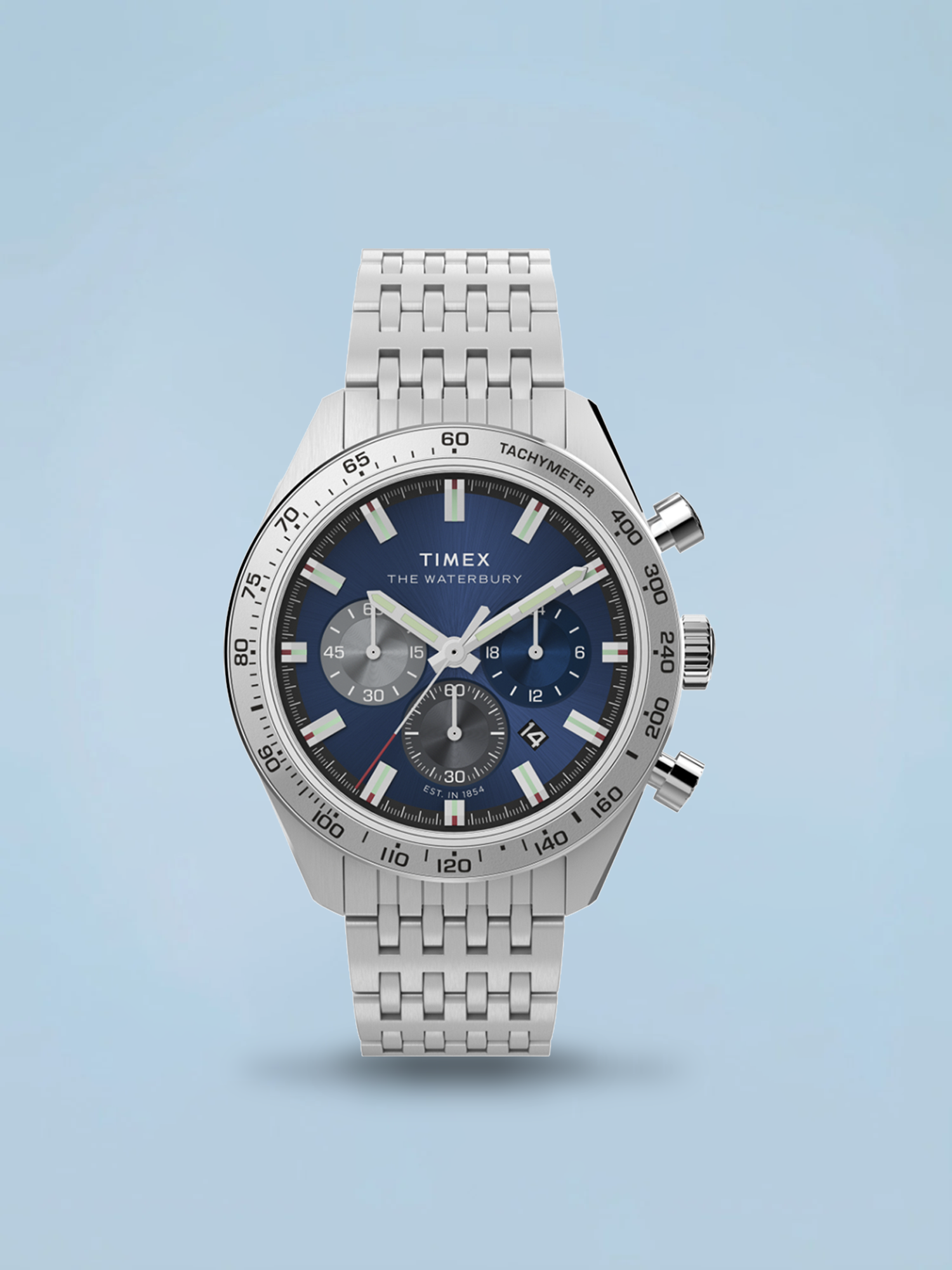 Timex Waterbury Tradicional Cronógrafo Azul