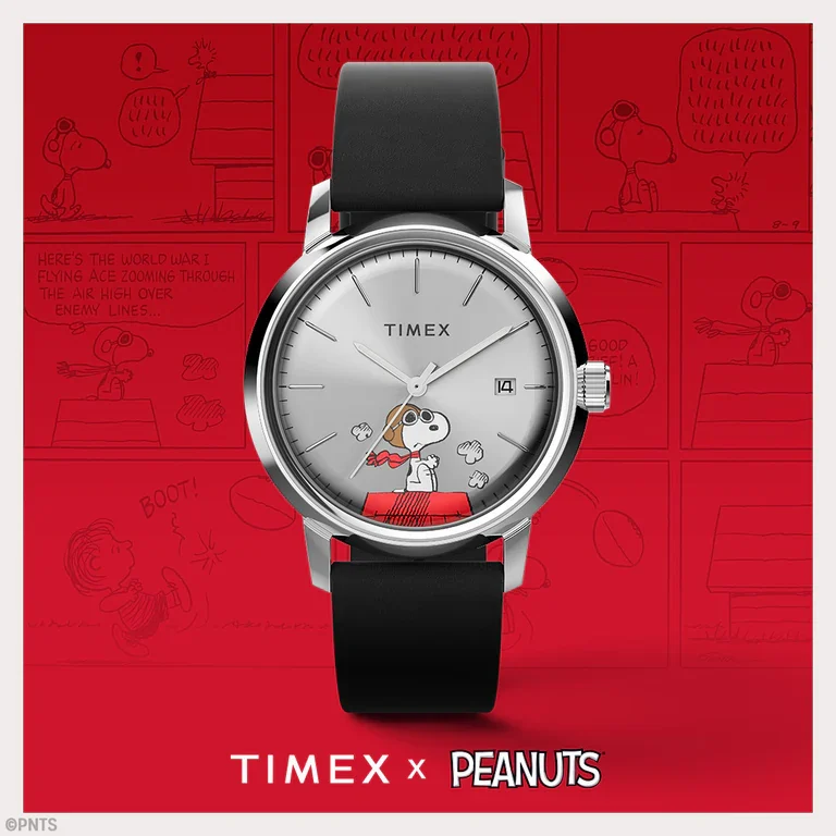 Timex Marlin Peanuts Snoopy Flying Ace Automático