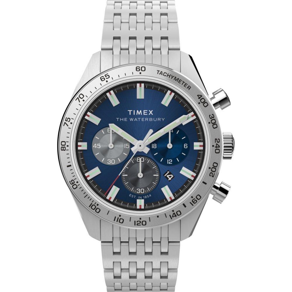 Timex Waterbury Tradicional Cronógrafo Azul