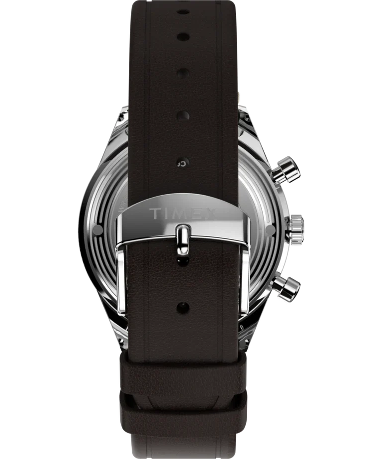 Timex Marlin Jet Cronógrafo Marrom Couro