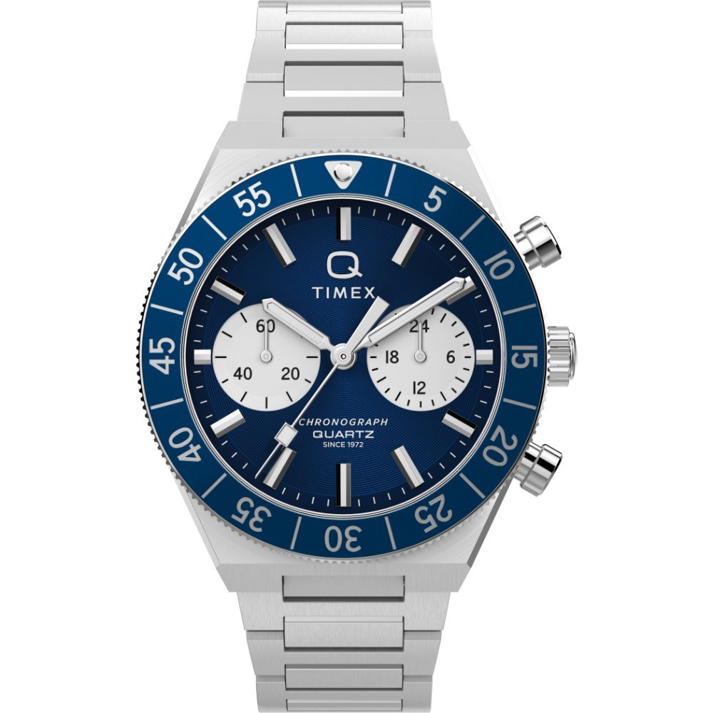 Timex Q Continental Cronógrafo Azul