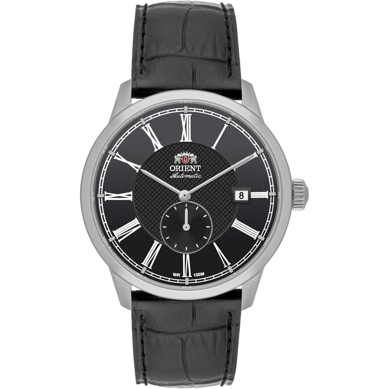 Orient Special Calibers Romano Automático Preto Couro