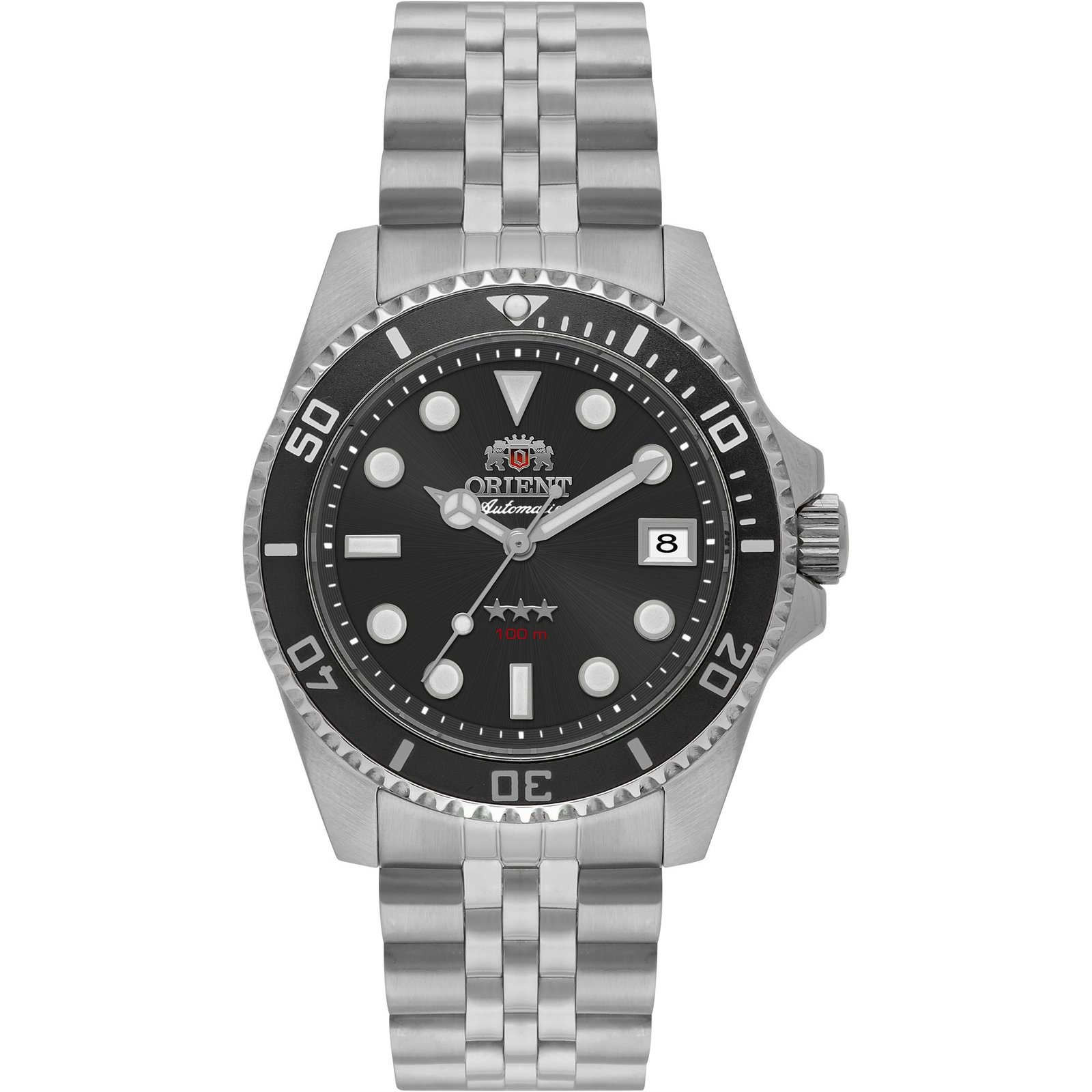 Orient Sub 39mm (Submariner) 3 Estrelas Automático Preto